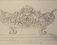 Elardin J. Drawing of the Cup that was Presented to the Crew of the In Commemoration of Azov Ship - Hermitage